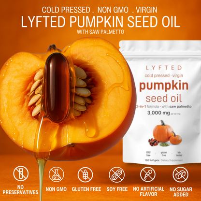 LYFTED PUMPKIN SEED OIL WITH SAW PALMETTO SOFTGELS