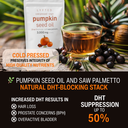 LYFTED PUMPKIN SEED OIL WITH SAW PALMETTO SOFTGELS