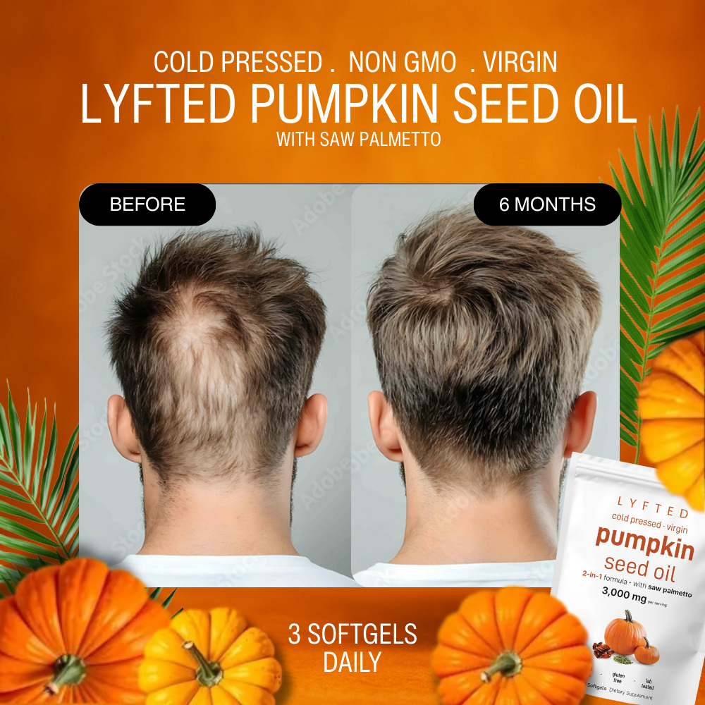 LYFTED PUMPKIN SEED OIL WITH SAW PALMETTO SOFTGELS