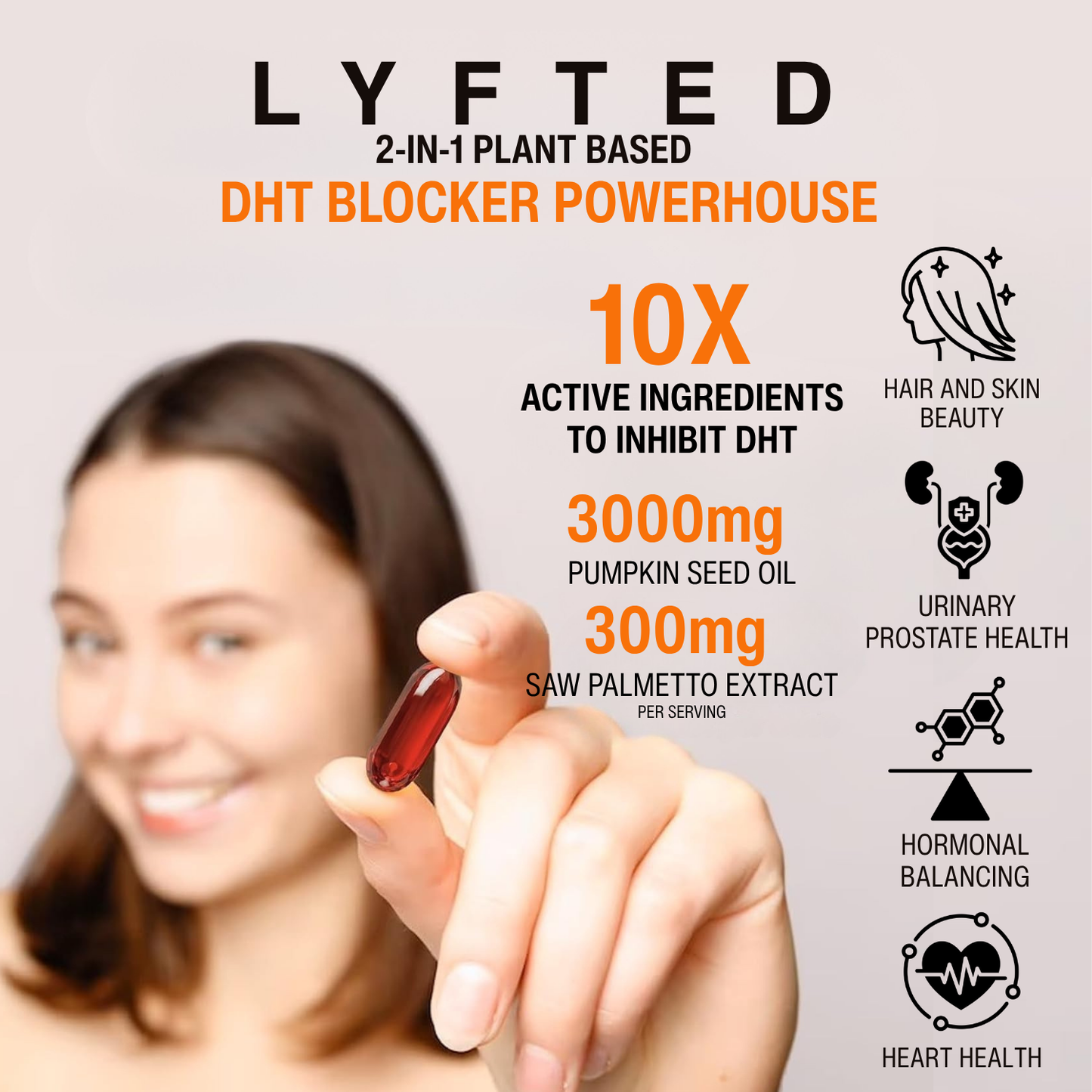 LYFTED PUMPKIN SEED OIL WITH SAW PALMETTO SOFTGELS