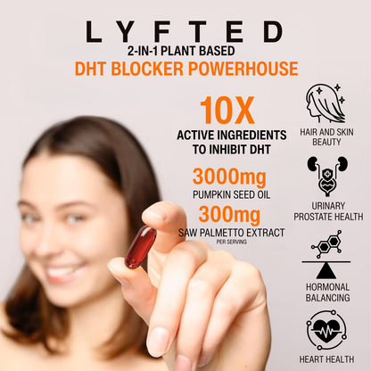 LYFTED PUMPKIN SEED OIL WITH SAW PALMETTO SOFTGELS