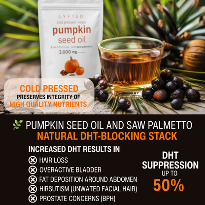 LYFTED PUMPKIN SEED OIL WITH SAW PALMETTO SOFTGELS